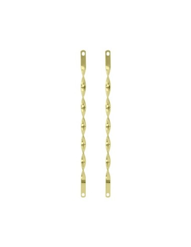 26 Flat Twisted Spring Fork Bars Gold.